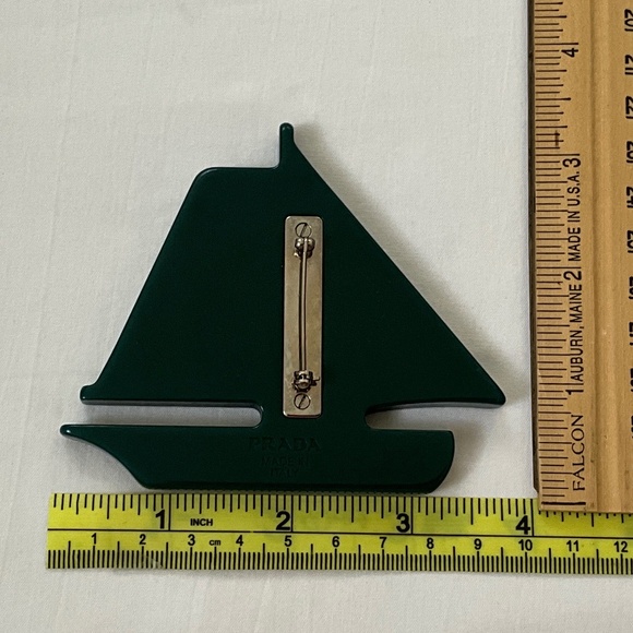 PRADA Sailboat Bag Pin Brooch - Picture 7 of 7